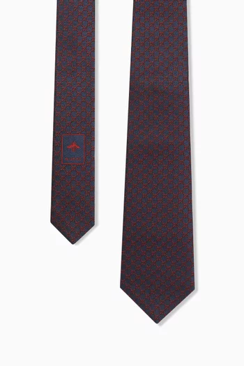 GG Tie in Silk-jacquard