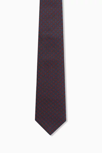 GG Tie in Silk-jacquard