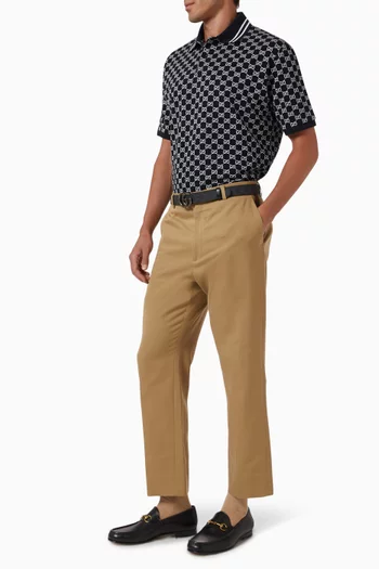 GG Jacquard Polo in Cotton-jersey