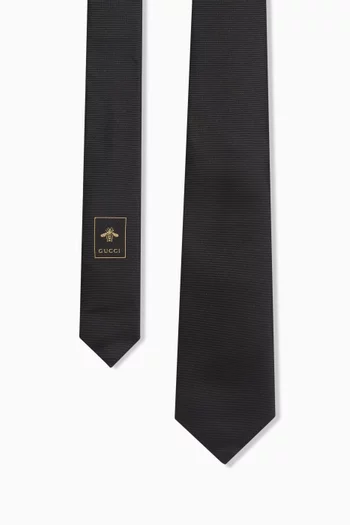 Horsebit Tie in Silk-jacquard