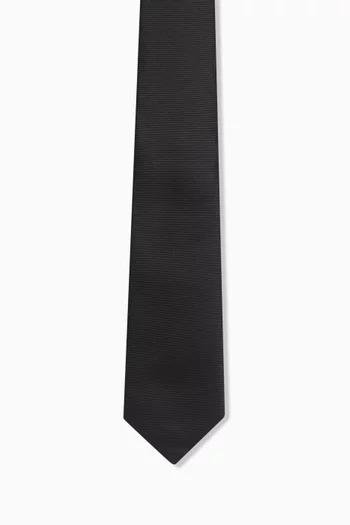Horsebit Tie in Silk-jacquard