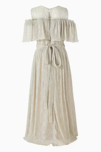 Floral Applique Maxi Dress