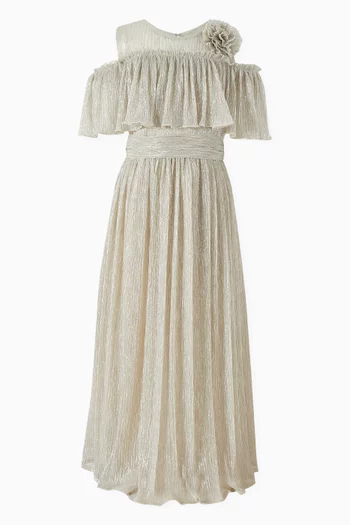 Floral Applique Maxi Dress