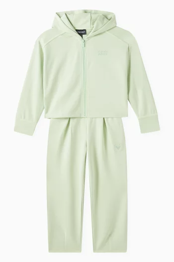 Embroidered Tracksuit Set in Jersey