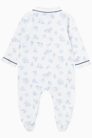 Logo Onesie in Cotton
