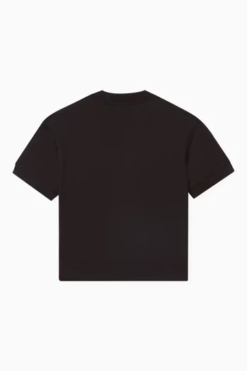 EA7 Train Logo Series Tape T-shirt in Cotton