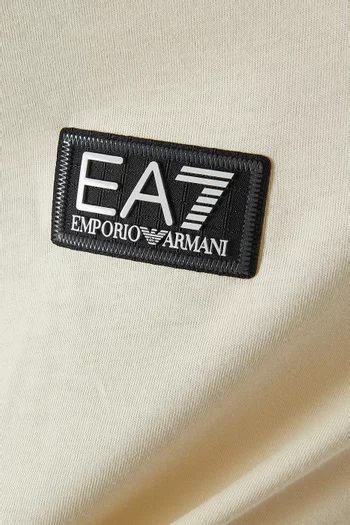 EA7 Train Logo Series Tape T-shirt in Cotton