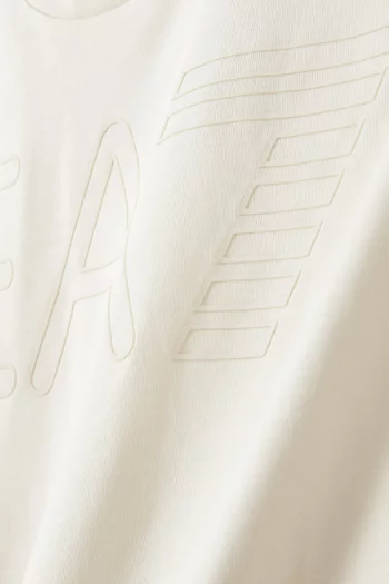 EA7 Train Series Oversize Logo T-shirt in Cotton