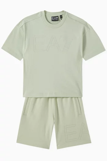 EA7 Train Logo Shorts