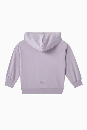 EA7 Logo Hoodie in Cotton