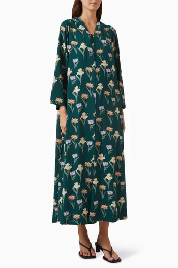 Printed Abaya in Chiffon
