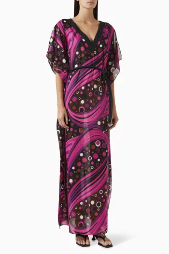 Fontane Belted Kaftan in Cotton