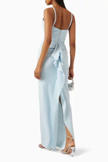 Odessa Beaded Gown in Crepe