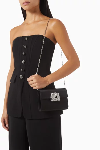 Mini Efflorescence Clutch in Satin