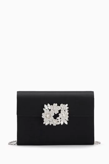 Mini Efflorescence Clutch in Satin