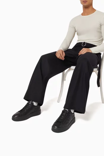 H-Stripes Sneakers in Leather