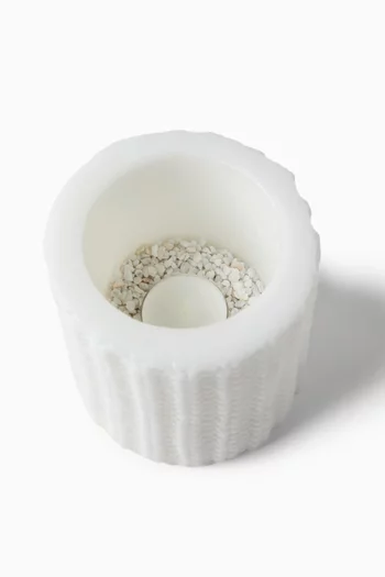 حامل شمعة بتصميم مضلع صغير شمع