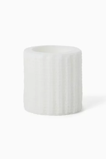 حامل شمعة بتصميم مضلع صغير شمع