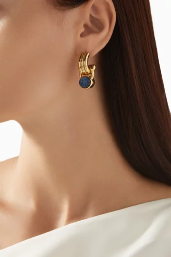 Pure Earrings in 22kt Gold-plated Brass