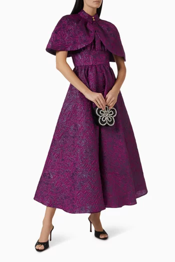 Cape Maxi Dress