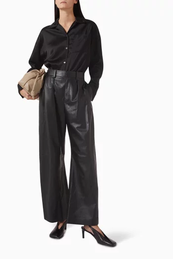 High-rise Barrel Pants