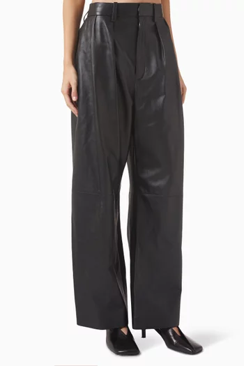 High-rise Barrel Pants