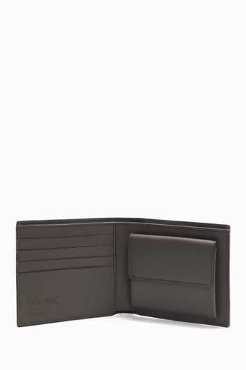 Puzzle Edge Bifold Coin Wallet in Classic Calfskin