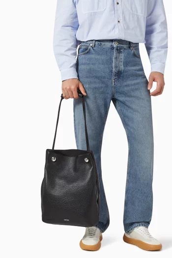 Pebble Hobo Bag in Leather