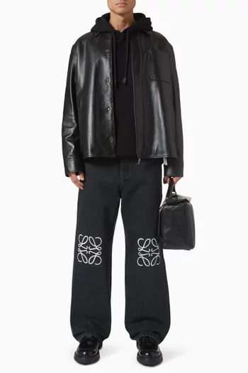 Anagram Baggy Jeans in Denim