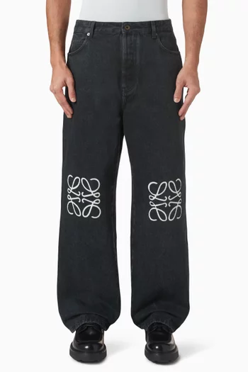 Anagram Baggy Jeans in Denim