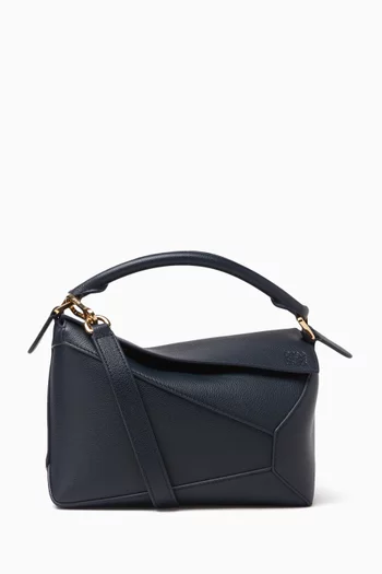 Small Puzzle Edge Bag in Calfskin