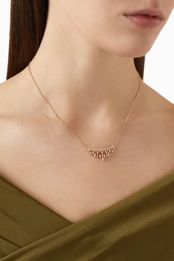 Diamond Filigree Spirit Pendant Necklace in 18kt Gold