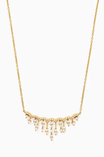 Diamond Filigree Spirit Pendant Necklace in 18kt Gold