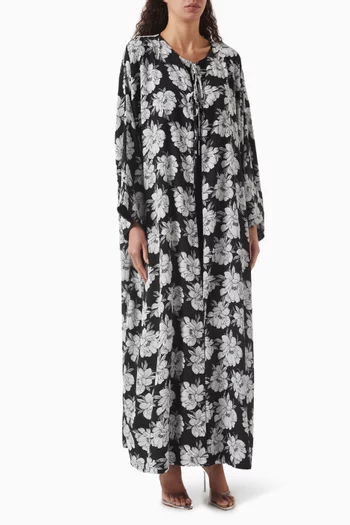 Printed Abaya in Chiffon
