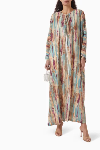 Printed Abaya in Chiffon
