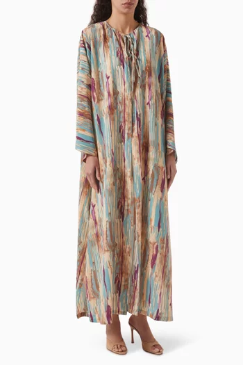 Printed Abaya in Chiffon
