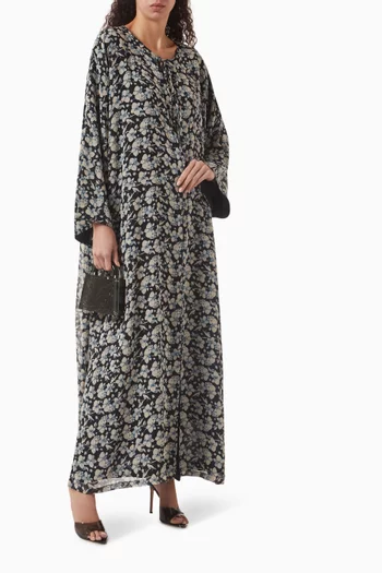 Printed Abaya in Chiffon