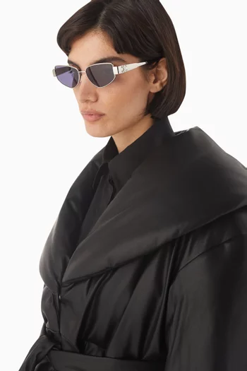 نظارة شمسية تريومف بإطار بتصميم هندسي معدن