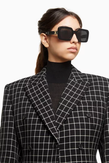 Triomphe Square Sunglasses in Acetate