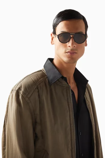 GV One Aviator Sunglasses in Acetate & Metal