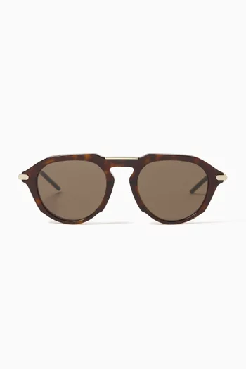GV One Aviator Sunglasses in Acetate & Metal