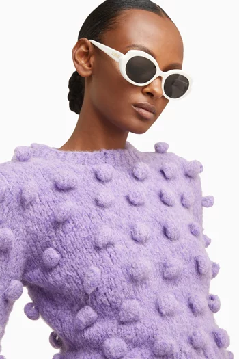 Round Sunglasses in Acetate