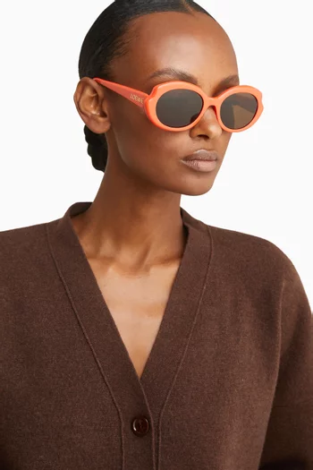 Round Sunglasses in Acetate
