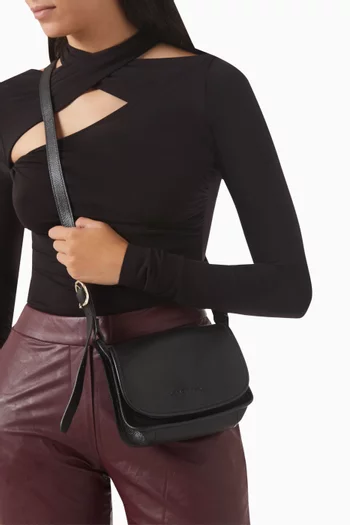 Small Le Foulonné Crossbody Bag in Leather