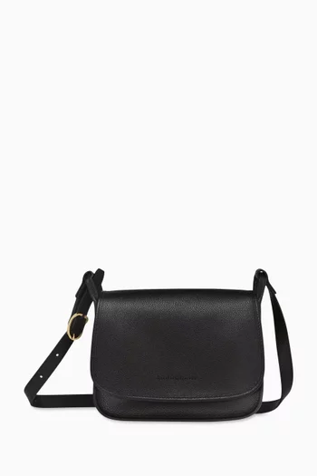 Small Le Foulonné Crossbody Bag in Leather