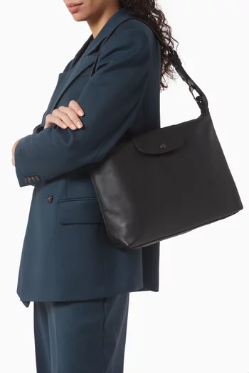Le Pliage Xtra Hobo Bag in Leather