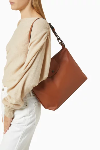 Le Pliage Xtra Hobo Bag in Leather