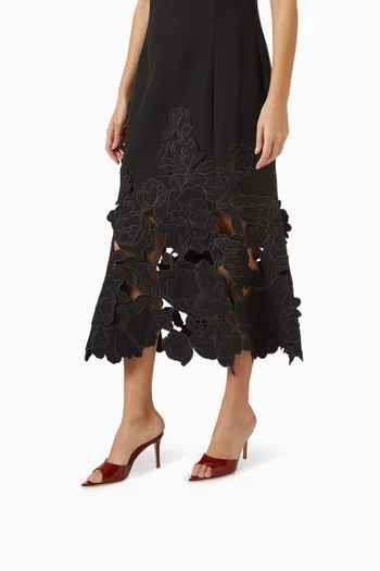 حذاء مفتوح إيل بكعب 85 مم جلد لامع