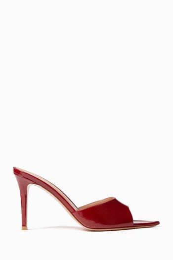 حذاء مفتوح إيل بكعب 85 مم جلد لامع