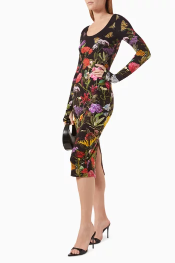 Delora Midi Dress in Stretch Modal